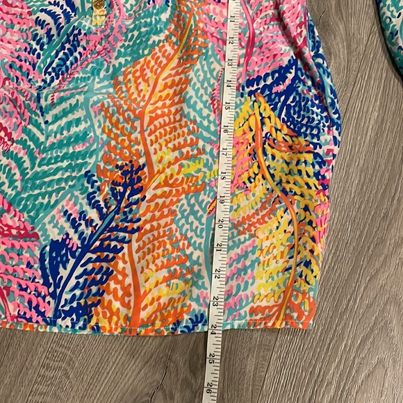 Lilly Pulitzer Elsa silk top bold pattern small - Picture 7 of 8